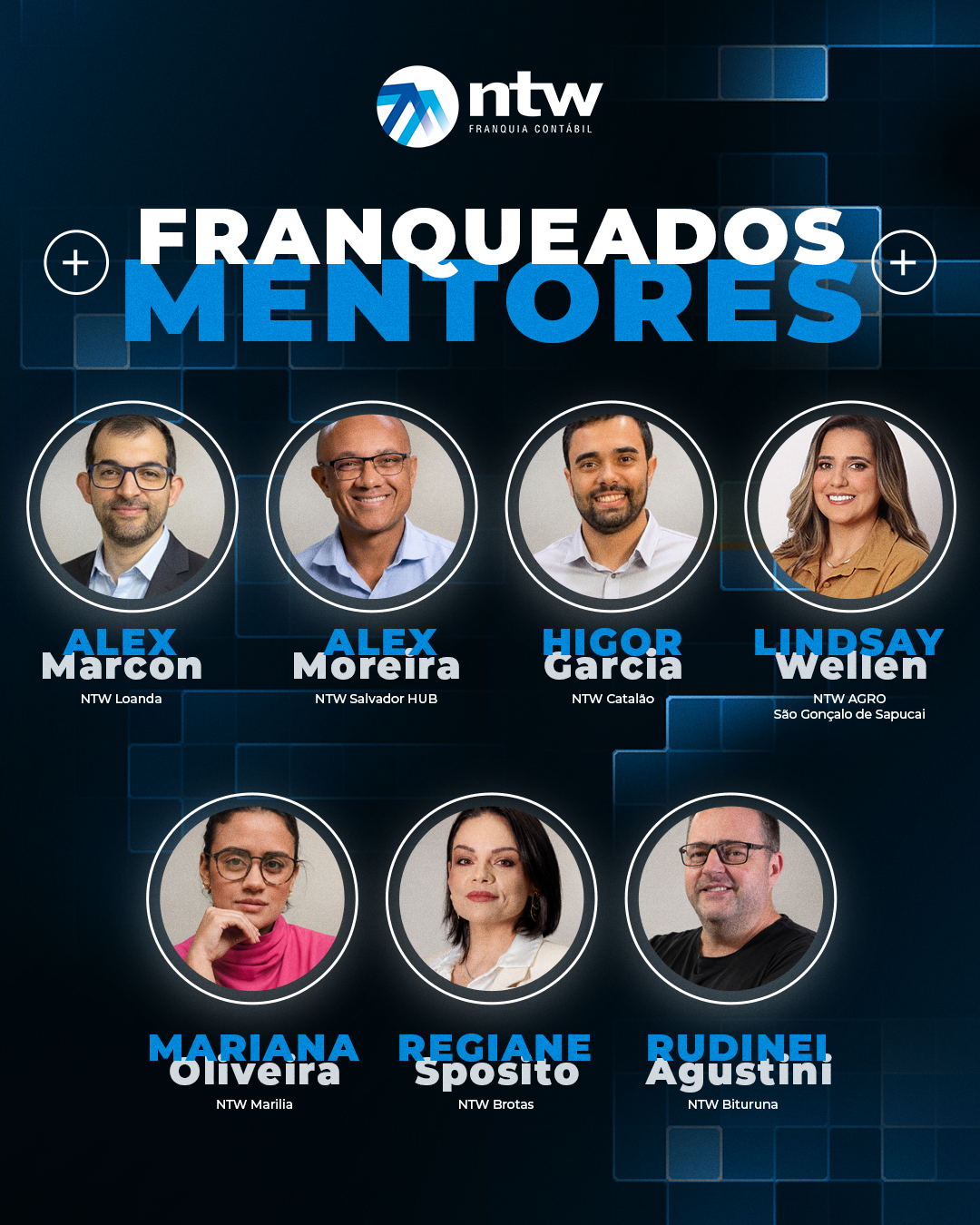 Franqueados Mentores da rede NTW